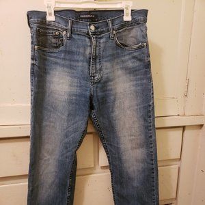 Calvin Klein Mens Blue Jeans CKJ 035 Straight Droit Fit 34 x 32